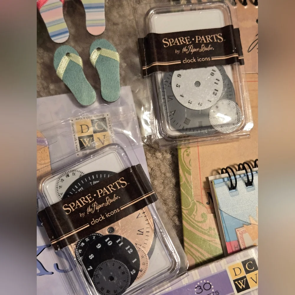 Colorful Scrapbooking Supplies Bundle Paper Crafts